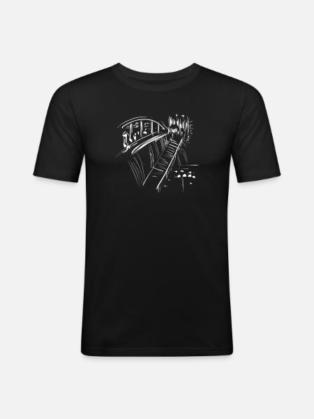 Pont d'architecture - T-shirt près du corps Homme - noir