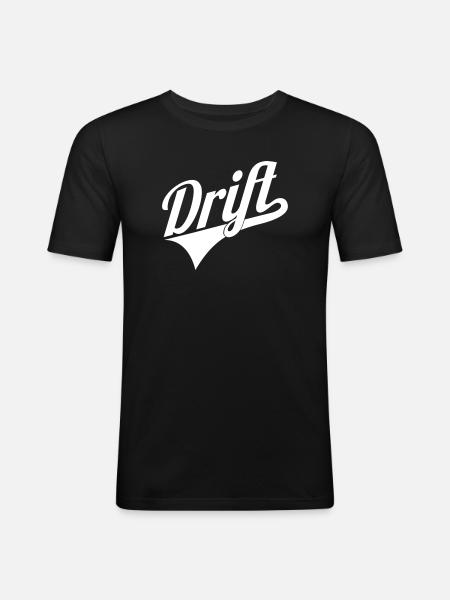 Drift lettering logo - Men's Slim Fit T-Shirt - black