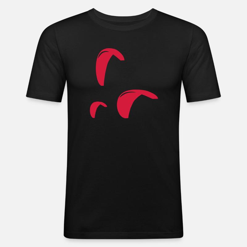 Paragliding - Männer Slim Fit T-Shirt - Schwarz