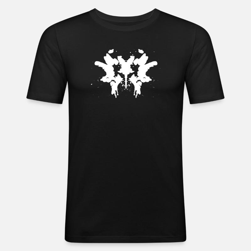 Rorschach - Männer Slim Fit T-Shirt - Schwarz