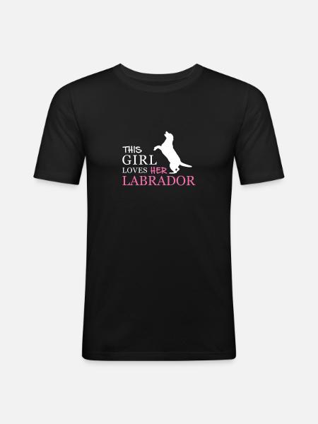 Labrador - Men's Slim Fit T-Shirt - black