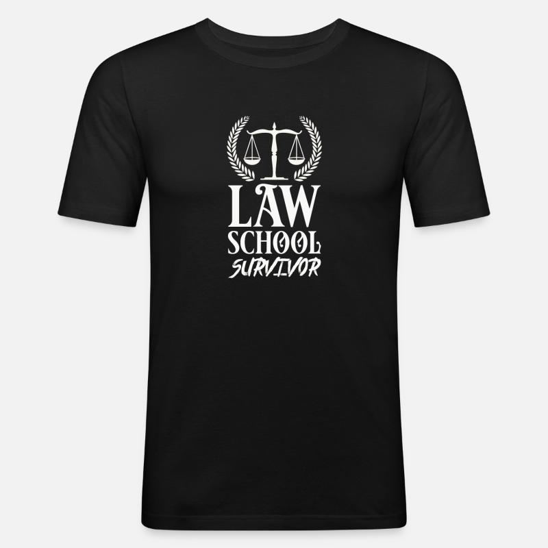 Anwalt - Männer Slim Fit T-Shirt - Schwarz