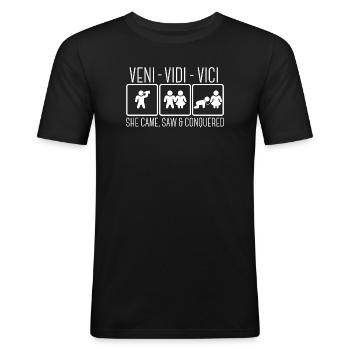 Junggesellenabschied Lustig Spruch Ehemann Party - Männer Slim Fit T-Shirt - Schwarz - Vorne - Nik (191cm)