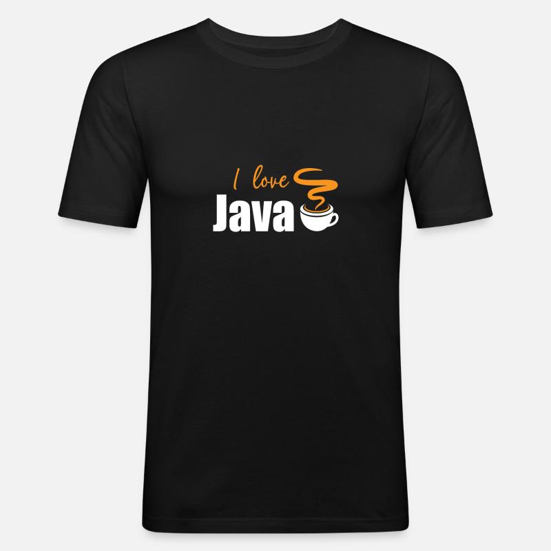 I love Java - Men's Slim Fit T-Shirt - black