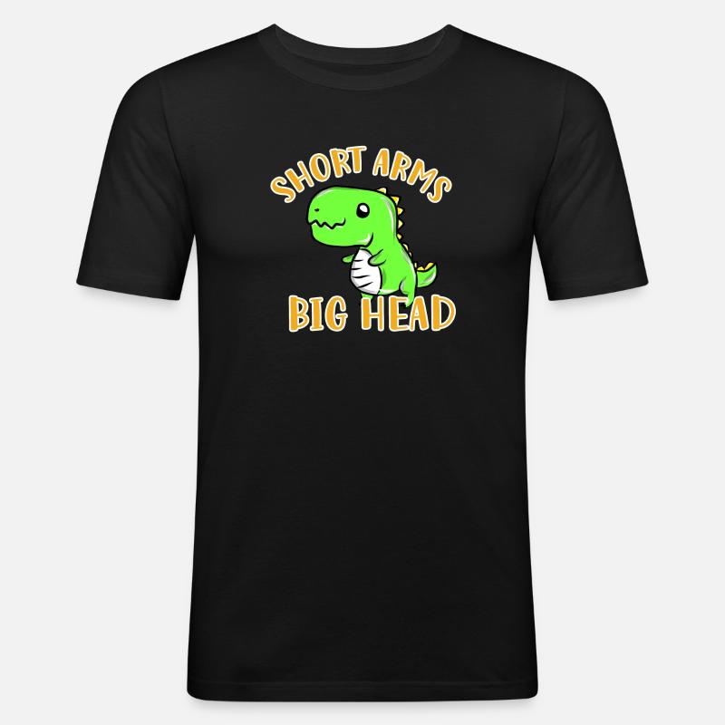 T-Rex - Männer Slim Fit T-Shirt - Schwarz