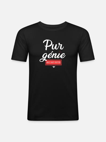 Humour and Emotion Chatastrophe - Men's Slim Fit T-Shirt - black