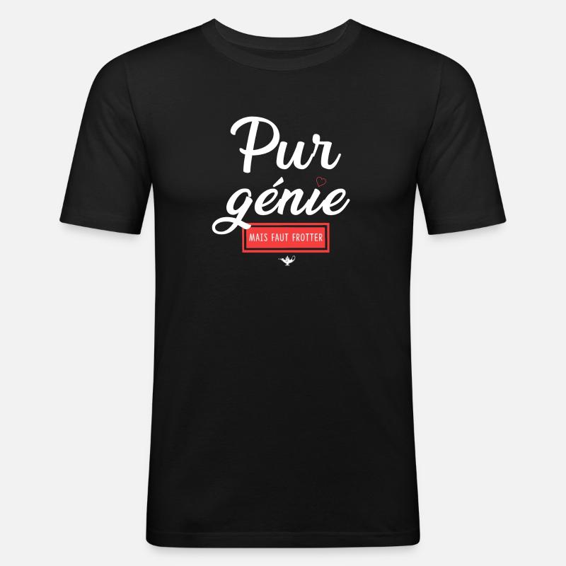 Humour and Emotion Chatastrophe - Men's Slim Fit T-Shirt - black