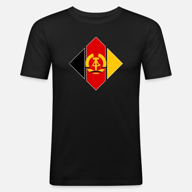 Abzeichen Luftstreitkräfte der NVA - Männer Slim Fit T-Shirt - Schwarz