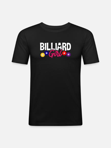 Billiards Billiards Pool - Men's Slim Fit T-Shirt - black