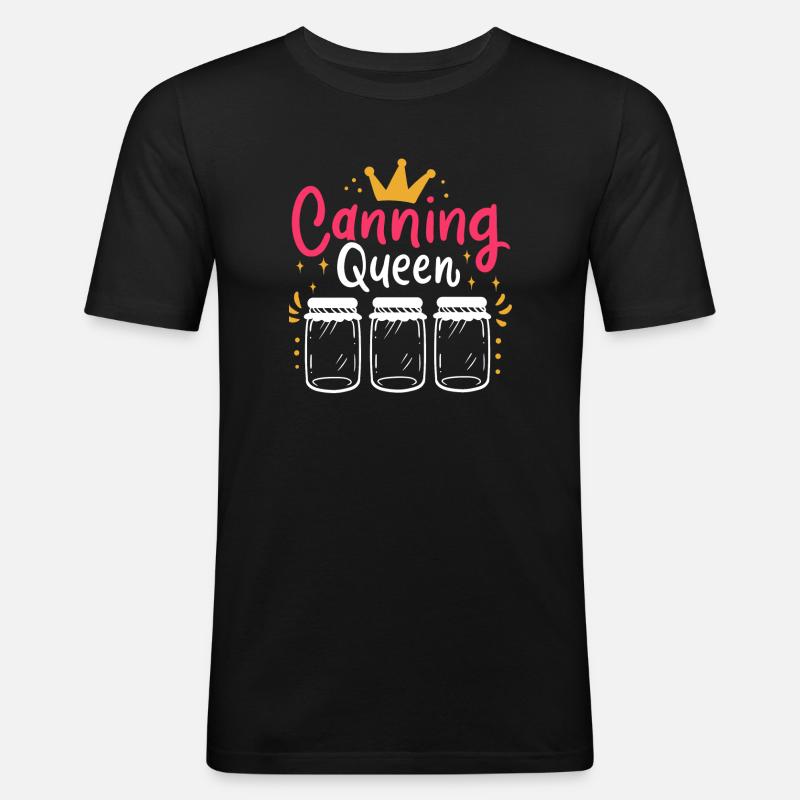 Einmachen Einkochen - Männer Slim Fit T-Shirt - Schwarz