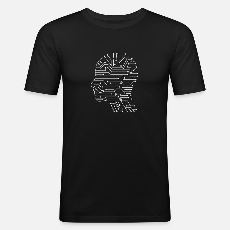 Artificial intelligence - Men's Slim Fit T-Shirt - black