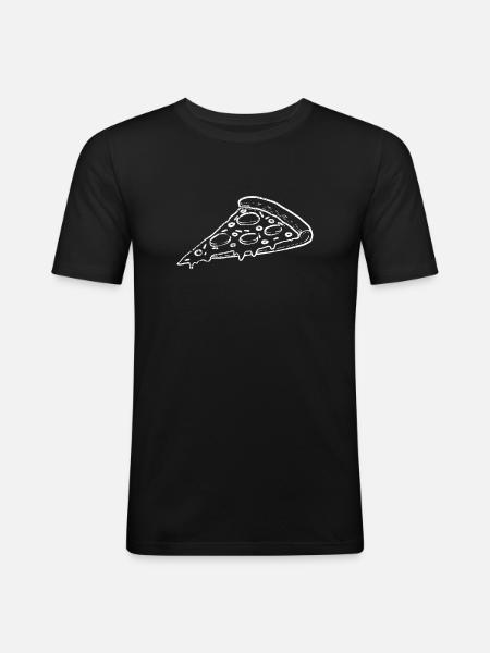 Pizza Pizzeria Pizza Baker - Men's Slim Fit T-Shirt - black