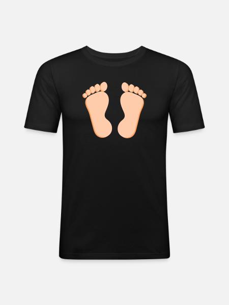 Foot Feet Foot Care Podology Gave Gave Idé - Herre Slim Fit T-Shirt - sort