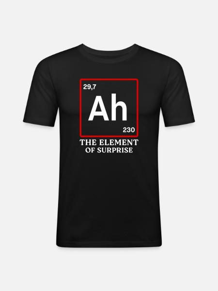 Project Hail Mary Ah - Men's Slim Fit T-Shirt - black