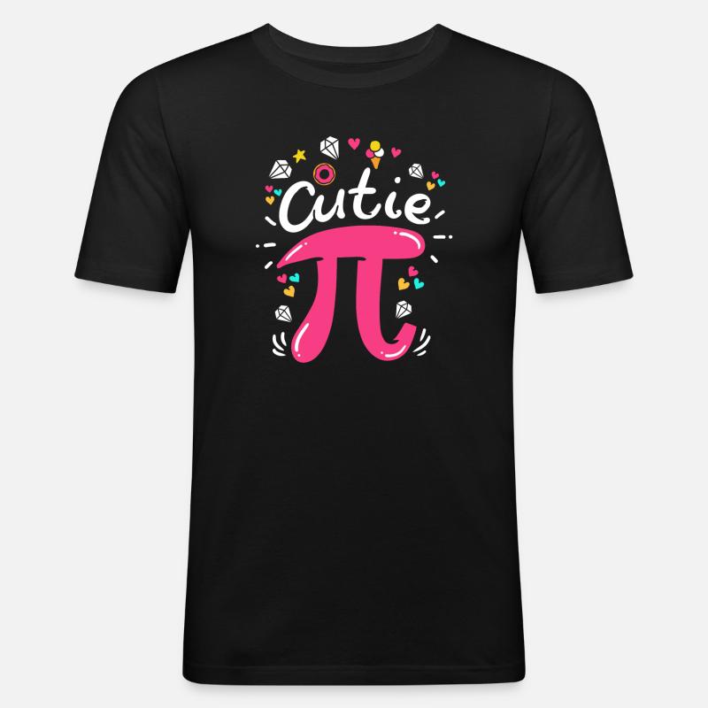 Pi jour Pi maths - T-shirt près du corps Homme - noir