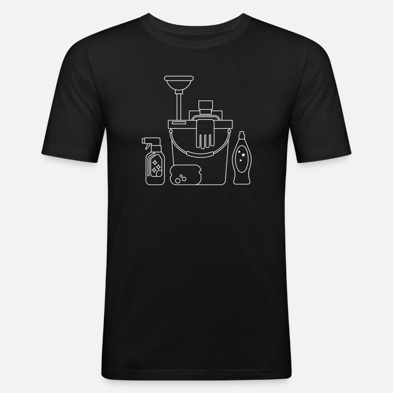 Putzeimer - Men's Slim Fit T-Shirt - black