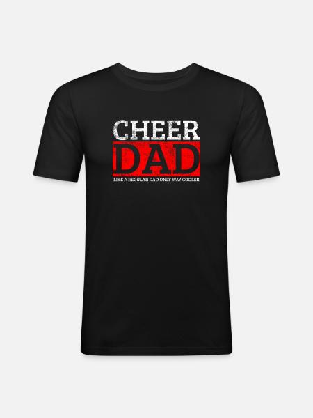 Cheer Dad Cherleader - Men's Slim Fit T-Shirt - black