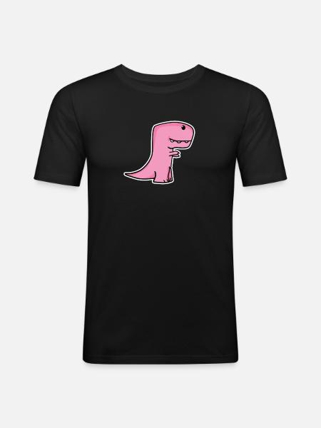 Dinosaurs for children - Men's Slim Fit T-Shirt - black