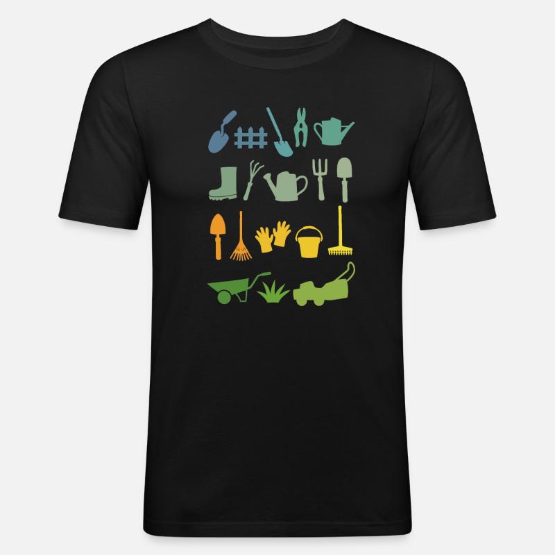 Garten Gärtner Gärtnerin - Männer Slim Fit T-Shirt - Schwarz
