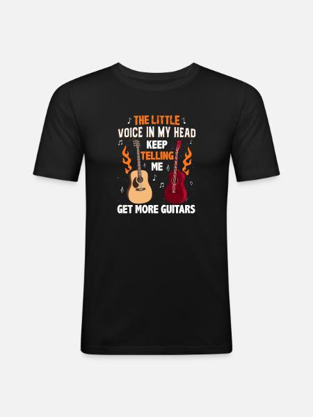 Guitarist Guitar Player Guitar - Men's Slim Fit T-Shirt - black