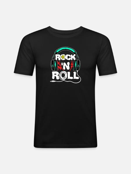 Cool Headset Funny Saying - Men's Slim Fit T-Shirt - black