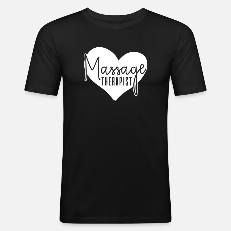 Massagetherapeut Massagetherapie - Männer Slim Fit T-Shirt - Schwarz
