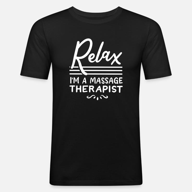 Massagetherapeut Massagetherapie - Männer Slim Fit T-Shirt - Schwarz