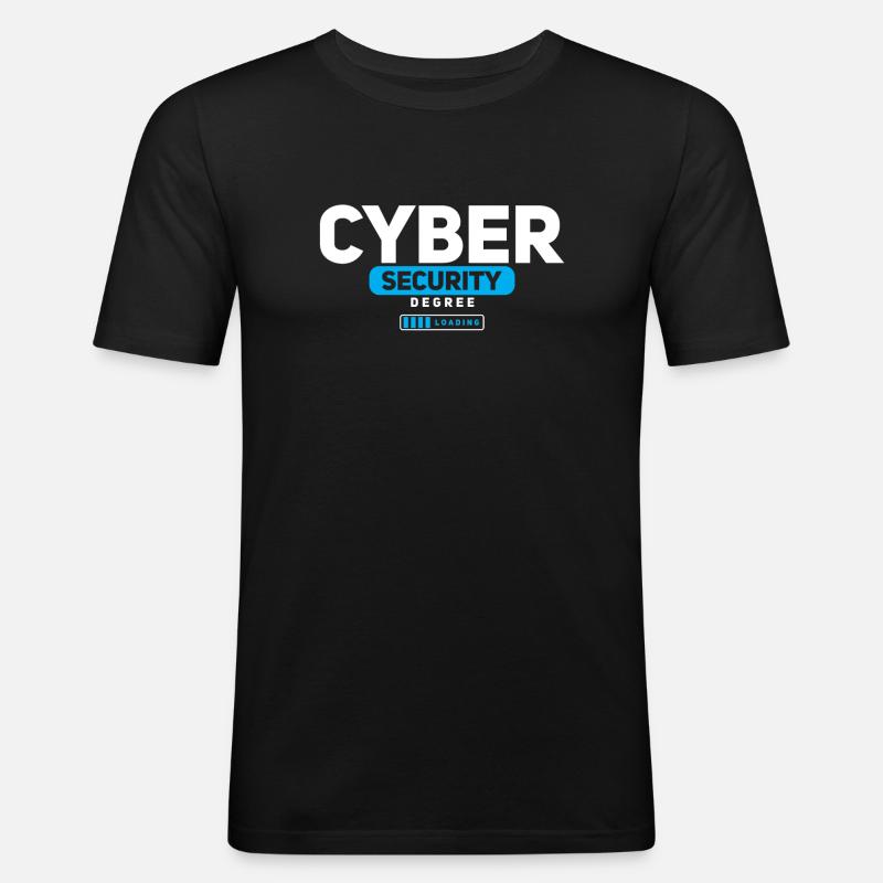 Cybersecurity Degree in cybersecurity - Men's Slim Fit T-Shirt - black