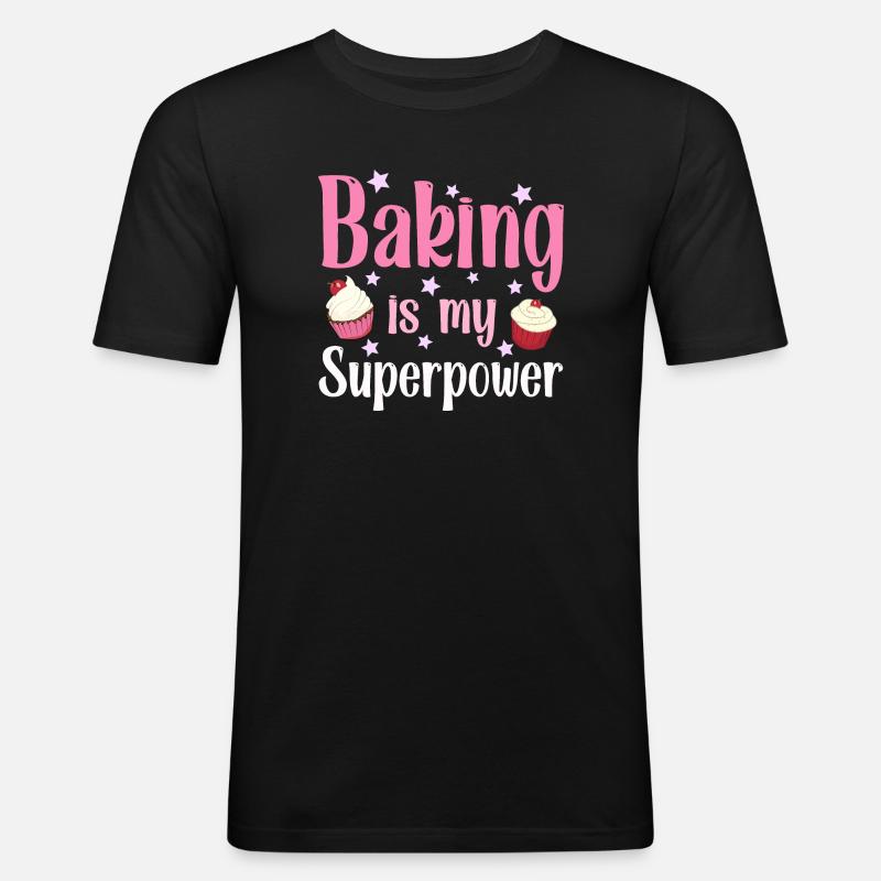 Baking baker baker - Men's Slim Fit T-Shirt - black