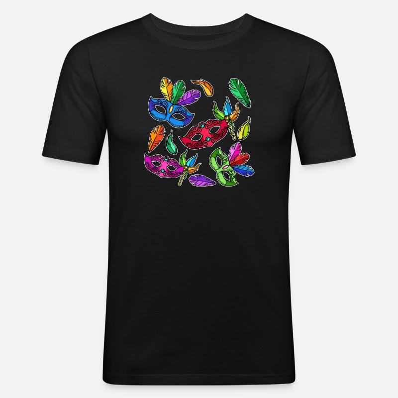 Costumes carnaval carnaval de carnaval - T-shirt près du corps Homme - noir