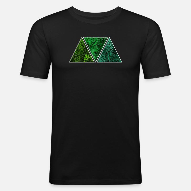 Umwelt Mutter Natur - Männer Slim Fit T-Shirt - Schwarz