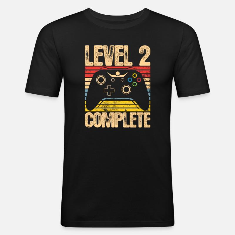 Level 2 Complete Controller - Men's Slim Fit T-Shirt - black