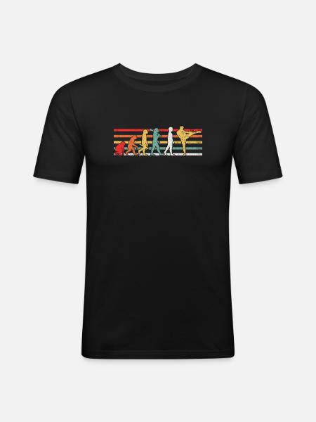 Kickboxen Kickboxer - Männer Slim Fit T-Shirt - Schwarz