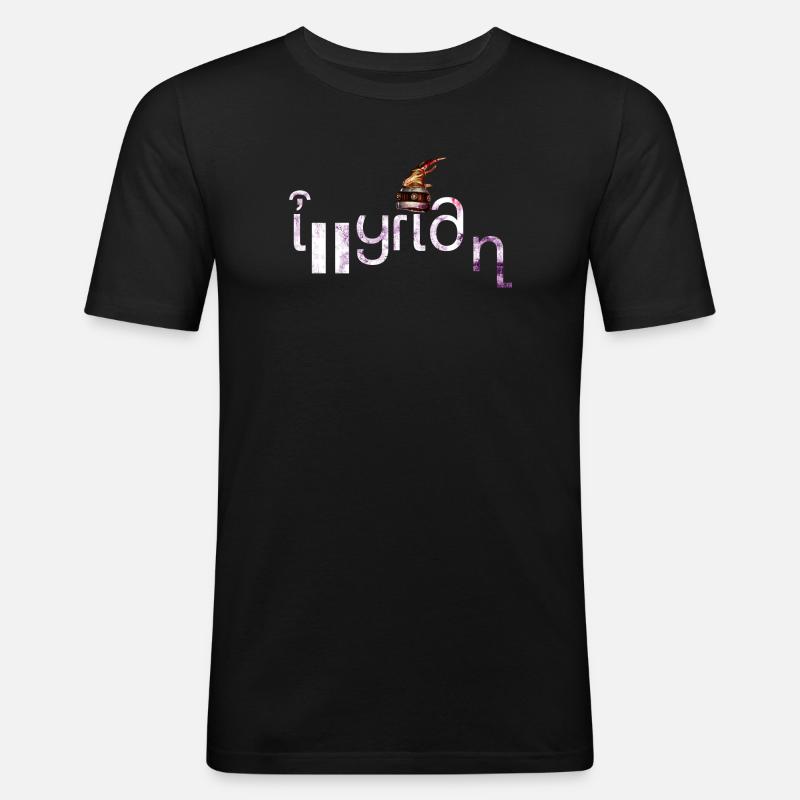 Illyrian - Männer Slim Fit T-Shirt - Schwarz