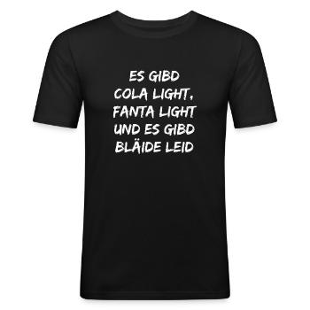 Bläide Leid - Männer Slim Fit T-Shirt - Schwarz - Vorne - Nik (191cm)