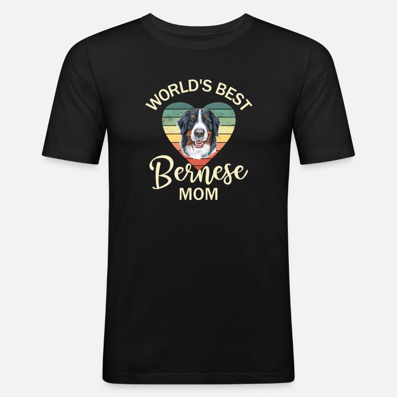 Berner Sennenhund - Männer Slim Fit T-Shirt - Schwarz