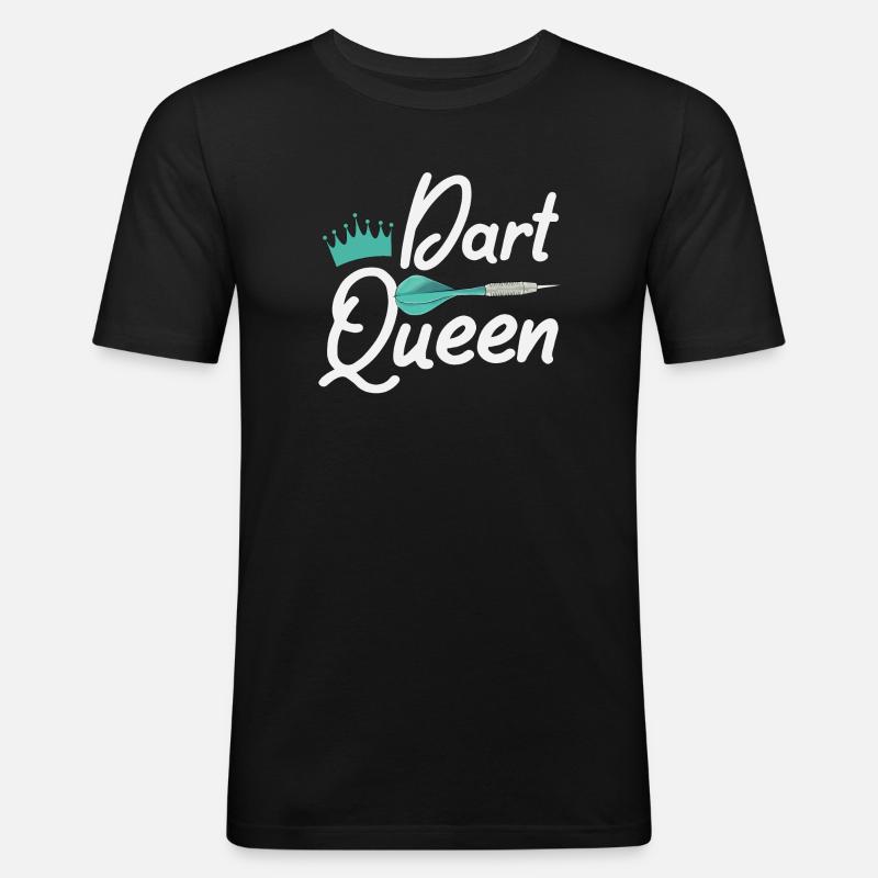 Dart Darts - Männer Slim Fit T-Shirt - Schwarz
