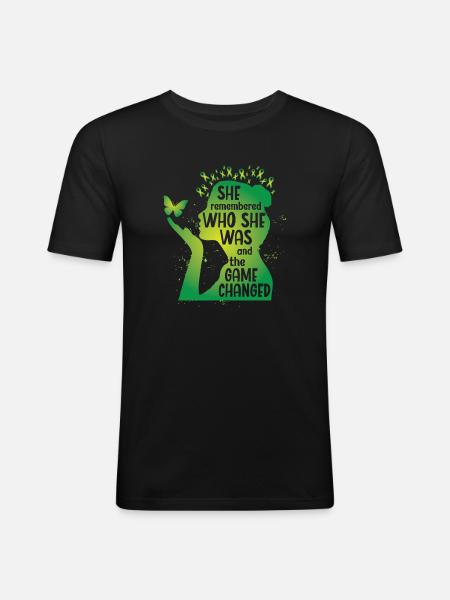 She remebered who she was - Men's Slim Fit T-Shirt - black
