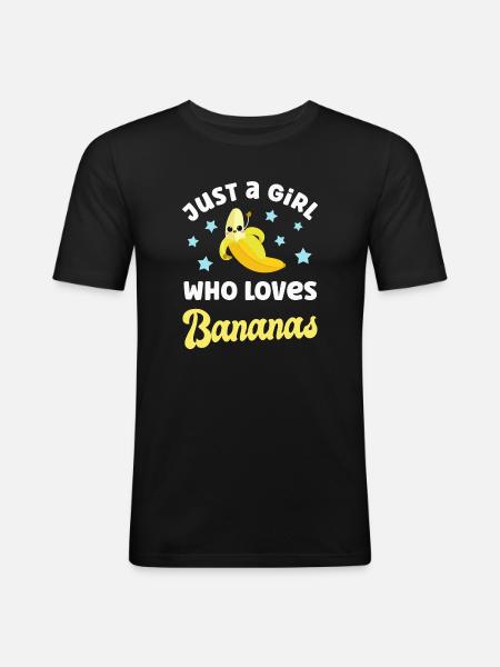 Banana Bananas - Men's Slim Fit T-Shirt - black
