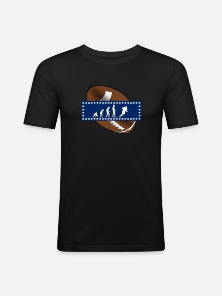 EVOLUTION AMERICAN FOOTBALL USA Gift - Men's Slim Fit T-Shirt - black