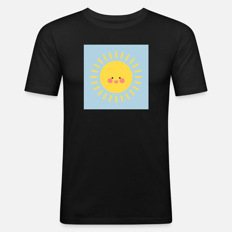 J.H - Männer Slim Fit T-Shirt - Schwarz