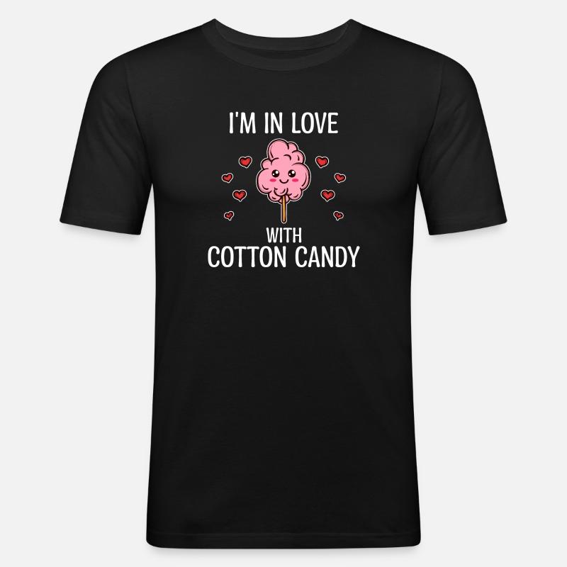 Candy Sugar Statement Sweets Delicious - Men's Slim Fit T-Shirt - black