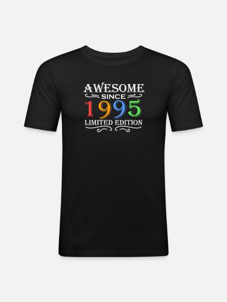 1995 - Born 1995 - Men's Slim Fit T-Shirt - black