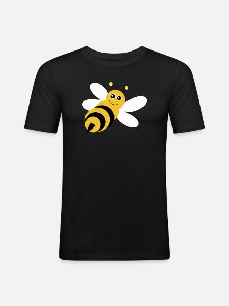 Bee Bee Beekeeper Gift Christmas - Men's Slim Fit T-Shirt - black