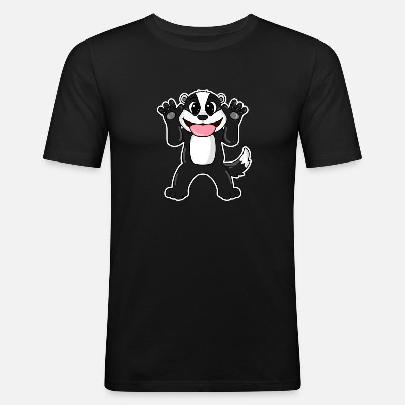 Badger Badger - Men's Slim Fit T-Shirt - black