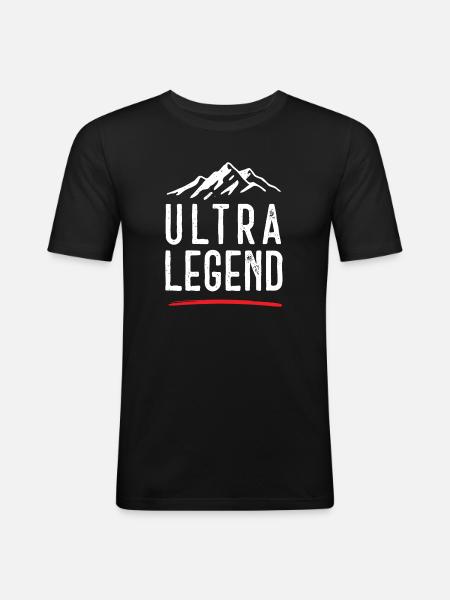 Ultra Légende - T-shirt près du corps Homme - noir