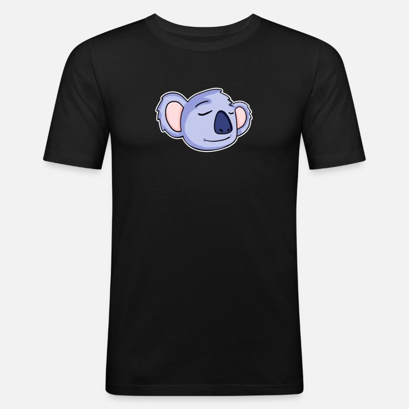 Koala Head Koalas - Men's Slim Fit T-Shirt - black