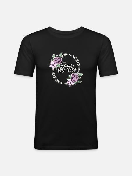 Équipe Bride - T-shirt près du corps Homme - noir