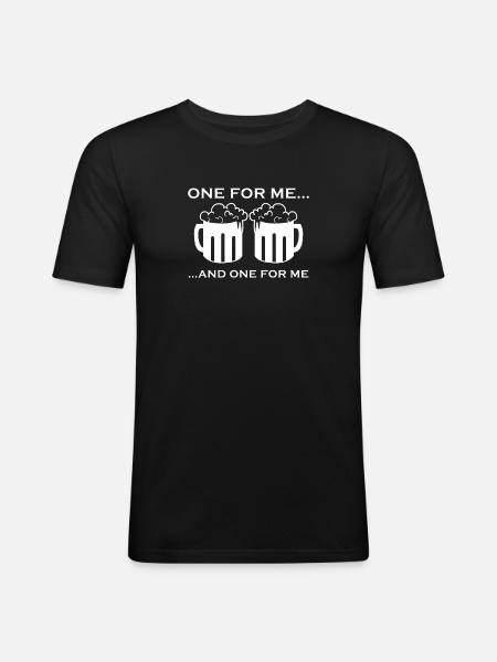 Beer Beer Mug Gift - Men's Slim Fit T-Shirt - black