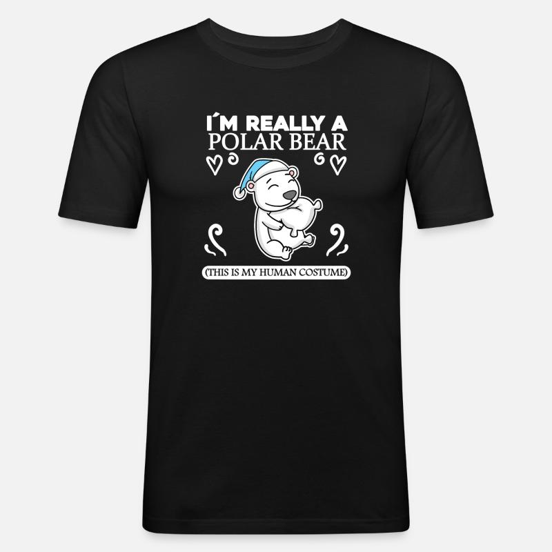 Eisbär - Männer Slim Fit T-Shirt - Schwarz